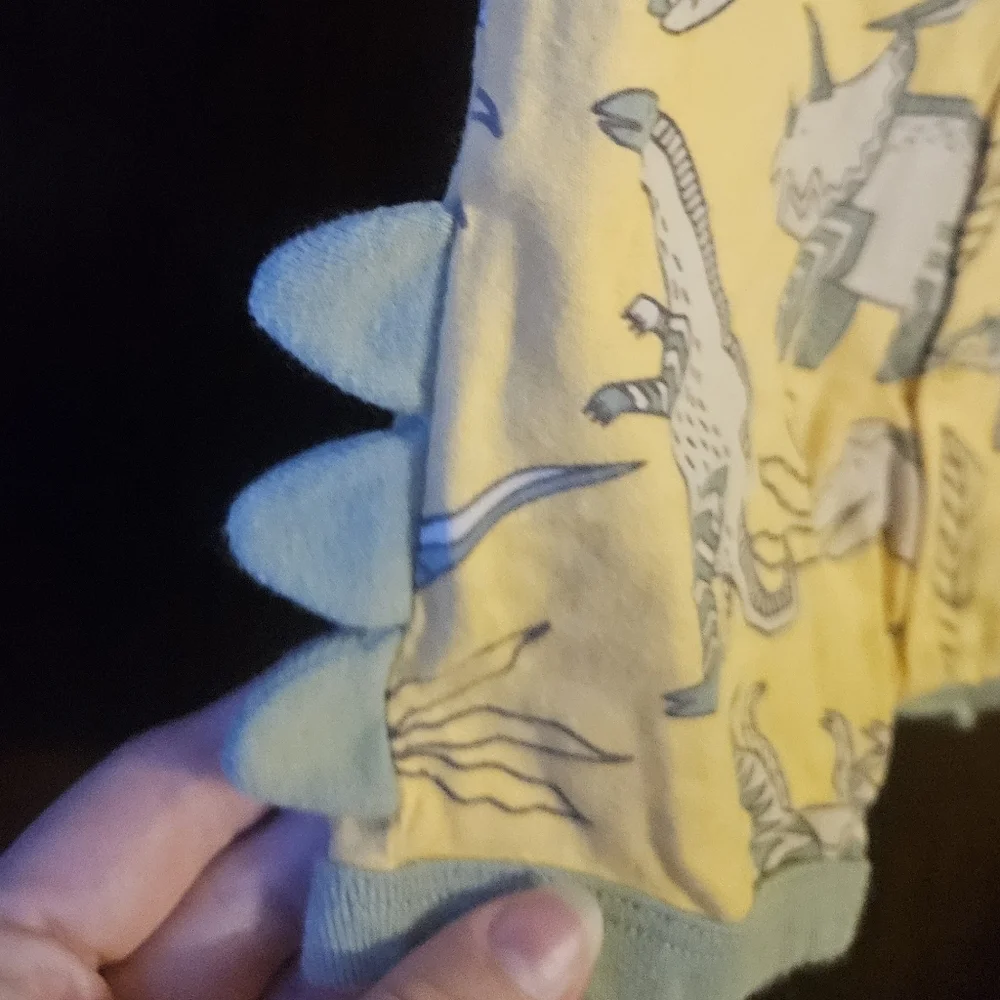 Carter's Yellow Baby Romper with Blue Trim
